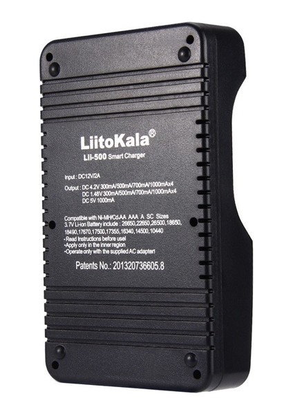 Liitokala Lıı-500 4 Yuvalı Lcd Lityum/Nimh Pil Şarj Cıhazı+2A Adaptör+Araç Şarj Cihazı Siyah Ingiltere Fişi (Yurt Dışından) fırsatları