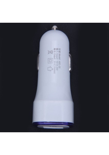 2.1A Led Usb Çift 2 Bağlantı Noktalı Sıcak Adaptör Soketi Araç Şarj Cihazı Iphone/Samsung/Htc Mavi (Yurt Dışından) indirimleri