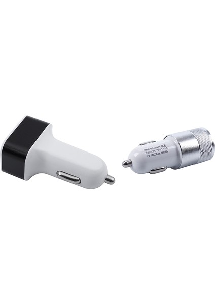 1 Adet 12V 24V - 5V 3 Port Usb Şarj Adaptörü Ve 1 Adet Çift Usb Araç Şarj Cihazı Araç Şarj Cihazı Çakmak (Yurt Dışından)