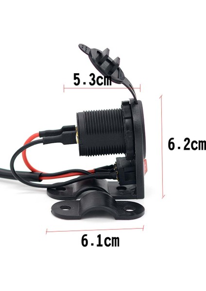 12V-24V Motosiklet Için Anahtarlı 3.1A Hızlı Şarj Şarj Cihazı İle Çift Usb Bağlantı Noktalı Güç Soketi (Yurt Dışından) fırsatları