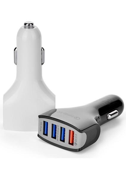 4 Usb Bağlantı Noktalı Hızlı Araç Şarj Cihazı Hızlı Şarj Seyahat Şarj Cihazı Adaptörü İphone Uyumlu Samsung Tablet Için Cep Telefonu Şarj Cihazı (Yurt Dışından) modelleri