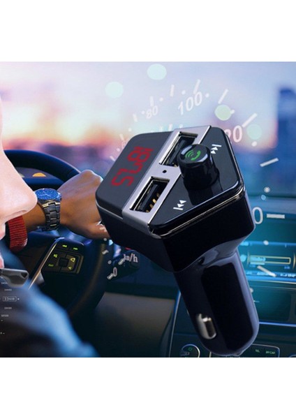 Ef Araba Gps Konumlandırma Bluetooth Mp3 App Çift Bağlantı Noktalı Usb Şarj Adaptörü (Yurt Dışından) fiyatları