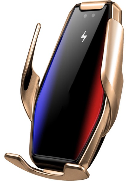 15W Qi Kablosuz Araç Şarj Cihazı Otomatik Usb C Hızlı Şarj Hava Firar Montaj Tutucu İphone Uyumlu 11 Pro Xs Xr 8 Altın (Yurt Dışından)