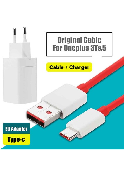 Oneplus 3T / 5 Için 5V 4A Orijinal Hızlı Telefon Şarj Cihazı Ab Adaptörü C Tipi Kablo (Yurt Dışından) indirimleri