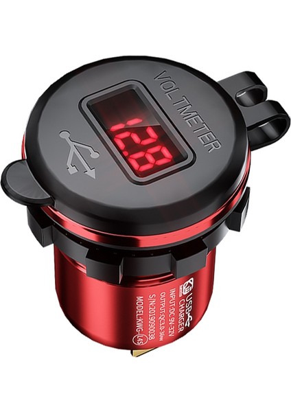 2 Takım Kewig Araba Usb Şarj Qc 3.0A Çift Usb Soket Voltaj İle Deniz, Motosiklet, Kırmızı Ve Mavi Için Led Dijital Ekran (Yurt Dışından) indirimleri
