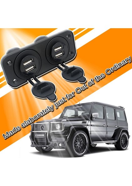 Araba Soket Paneli 4 Usb Şarj Cihazı Güç Güç Adaptörü Çıkış Tekne Aksesuarı 12V (Yurt Dışından) modelleri