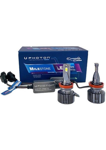 Milestone H8 12000 Lumens Commander Edition Led Xenon +4 Plus