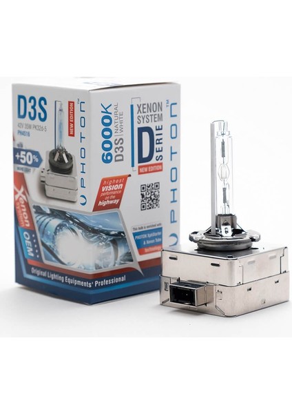D3S 6000K Xenon Ampul +50 Fazla Işık