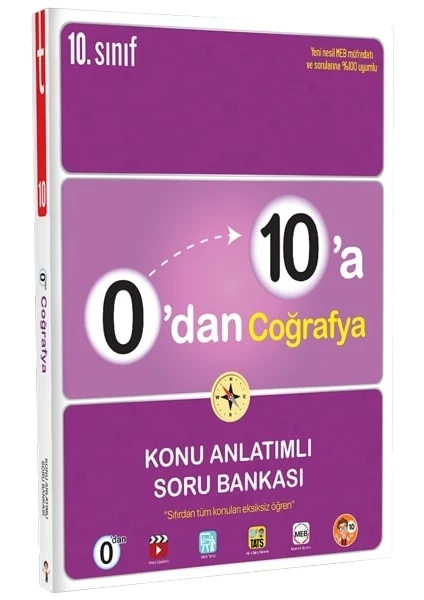 Tonguç Akademi 0'dan 10'a Coğrafya Konu Anlatımlı Soru Bankası