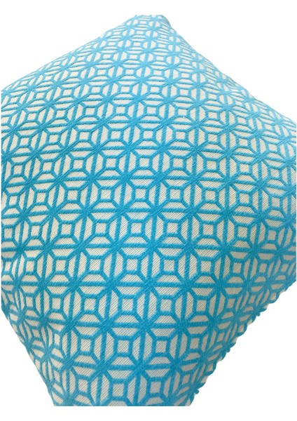 Kelebek Desenli Turkuaz Kırlent Kılıfı 45 cm x 45 cm fiyatları