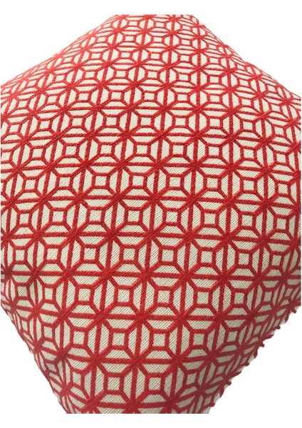 Kelebek Desenli Kiremit Kırlent Kılıfı 45 cm x 45 cm