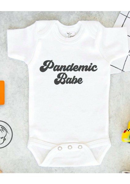 Pandemic Babe Baskılı Bebek Zıbını