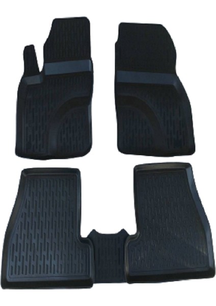 Skoda Octavia Ii 2006 3D Siyah Havuzlu Paspas