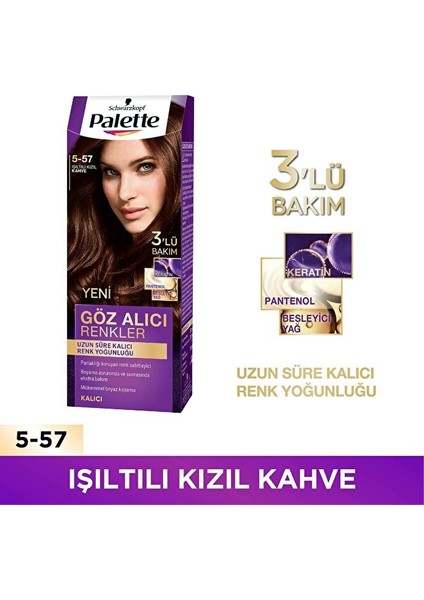 Göz Alıcı Renkler 5-57 Işıltılı Kızıl Kahve