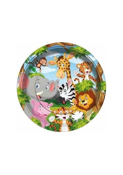 Safari 16 Kişilik Parti Süsleri Afişli fiyatları