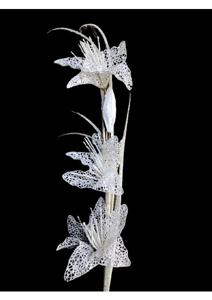 Özel Desen Yapay Çiçek Beyaz 110 cm fiyatları