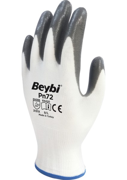 Nitril Poly PN72 Beyaz Gri 9