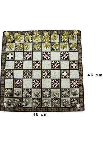 Satranç Taşı Zamak Kutulu Satranç Takımı Seti Armağanlik indirimleri