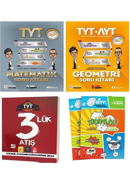 TYT Matematik + TYT AYT Geometri +Oscar TYT 3'lü Deneme + Matematik Tad Deneme