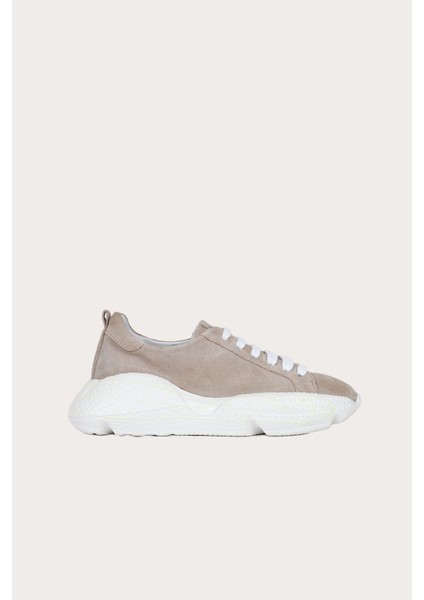 Bej Süet Kadın Sneakers