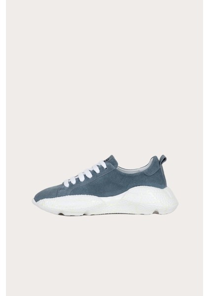 Mavi Süet Kadın Sneakers modelleri