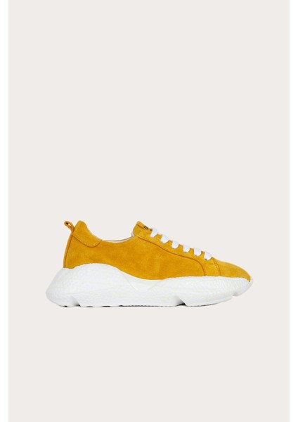 Sarı Süet Kadın Sneakers