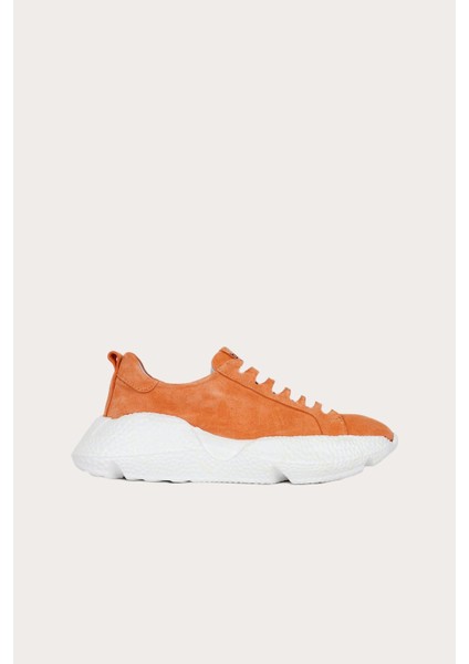 Turuncu Süet Kadın Sneakers