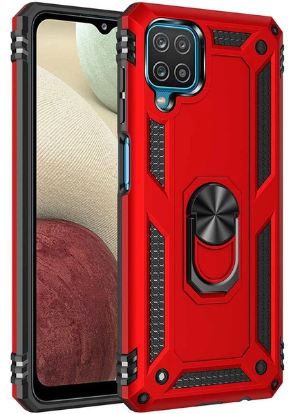 Case 4U Samsung Galaxy M12 Kılıf Vega Silikon Kırmızı