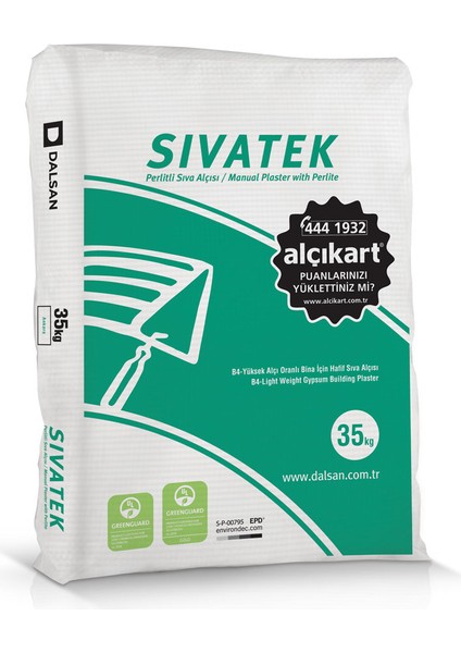 Lafarge Dalsan Sıvatek Sıva Alçısı (Tüm Ağırlık Seçenekleri)
