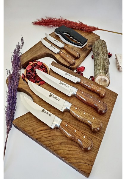 Karma Set Sebze Ekmek Bıçağı + Kasap Bıçağı + Bileme Aparatı fiyatları