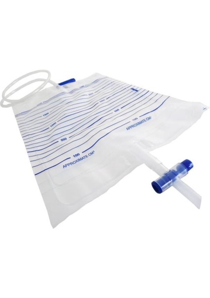 Steril T-Musluklu Idrar Torbası 2000ml 100 Adet