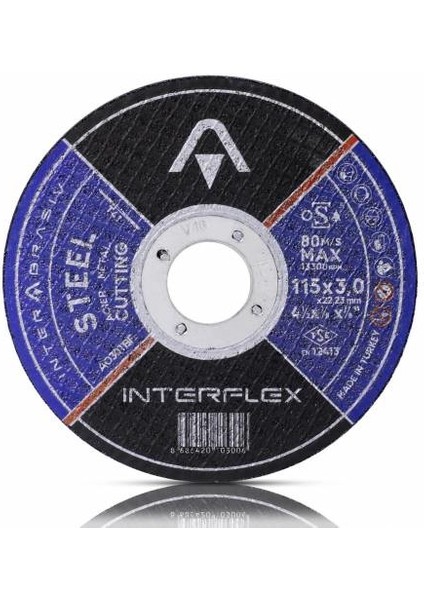 Inox 115X3.0X22.23 mm (1 Adet)