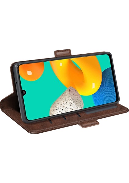 Samsung Galaxy M32 Için Kart Yuvalı Kılıf Kahverengi(Yurt Dışından) fırsatları