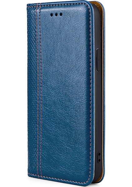 Samsung Galaxy F52 5g Için Pu Telefon Kılıfı - Mavi (Yurt Dışından)