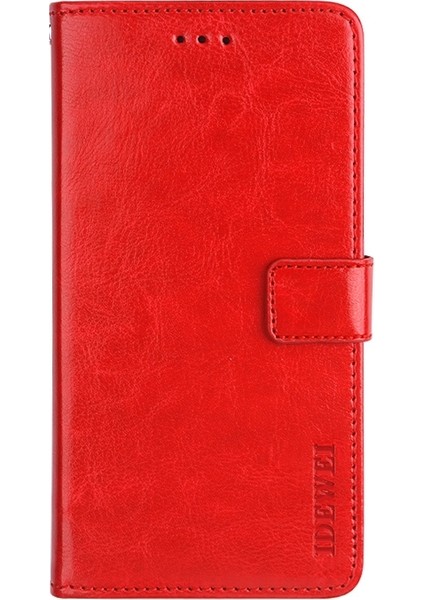 Zte Blade A7S Için Kapaklı Telefon Kılıfı - Kırmızı (Yurt Dışından)