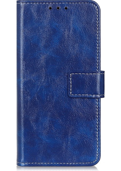 Htc Desire 21 Pro 5g Retro Çılgın At Doku Kılıfı Mavisi