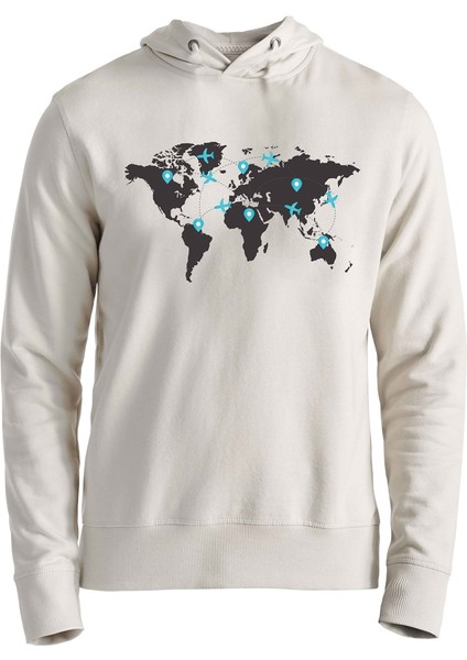 Dünya Haritası Sweatshirt