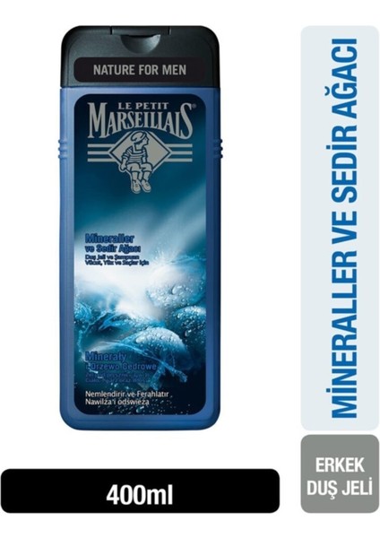 Duş Jeli Men Serisi Mineral Ve Sedir Ağacı 400ml