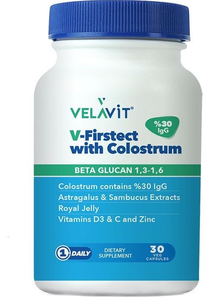 V-Firstect With Colostrum 30 Kapsül