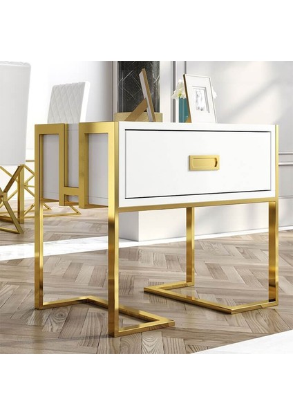 Barbara Gold Metal Yan Sehpa fiyatları