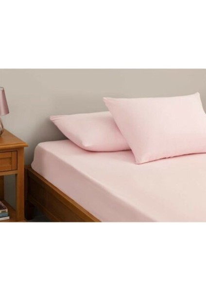 Mer-tim Ezberbozan Ev Tekstili Ranforce Kumaş Lastikli Tek Kişilik Çarşaf Takımı 100x200 Toz Pembe fırsatları