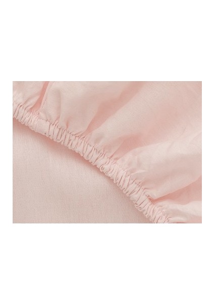 Mer-tim Ezberbozan Ev Tekstili Ranforce Kumaş Lastikli Ara Ölçü Çarşaf Takımı 120x200 Toz Pembe