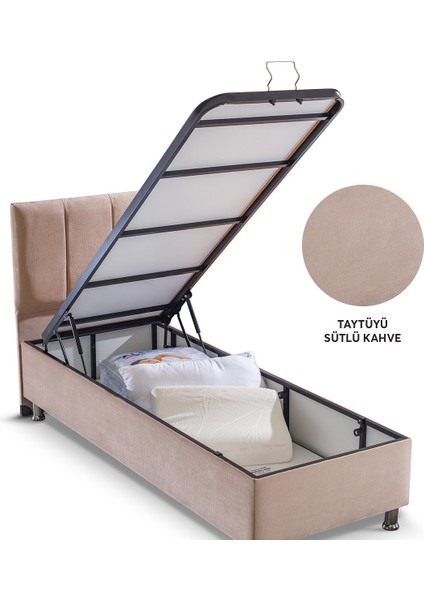Cyristal Plus sandıklı Baza + Artemis Başlık Tek Kişilik