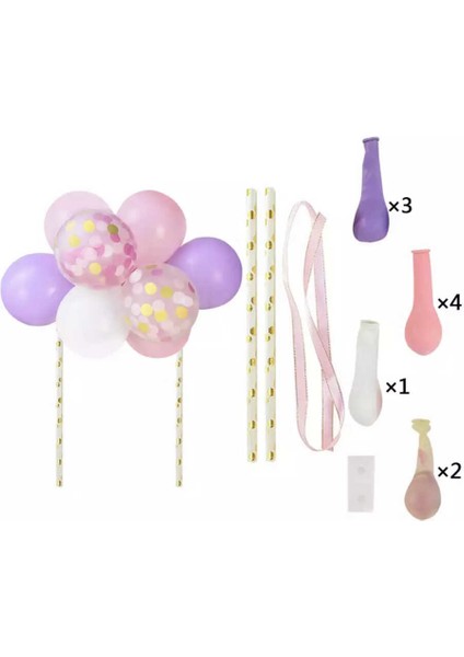 Pembe - Mor Balon Pasta Süsü fiyatları