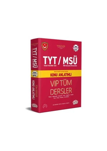 TYT MSÜ Tüm Dersler Konu Anlatımlı