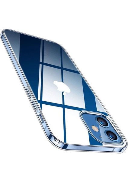 Apple iPhone 12 Mini 5.4" Şeffaf Kılıf Silikon Koruma