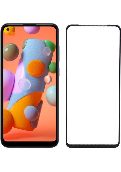 Samsung Galaxy A11 5d Seramik Tam Kaplayan Ekran Koruyucu Cam