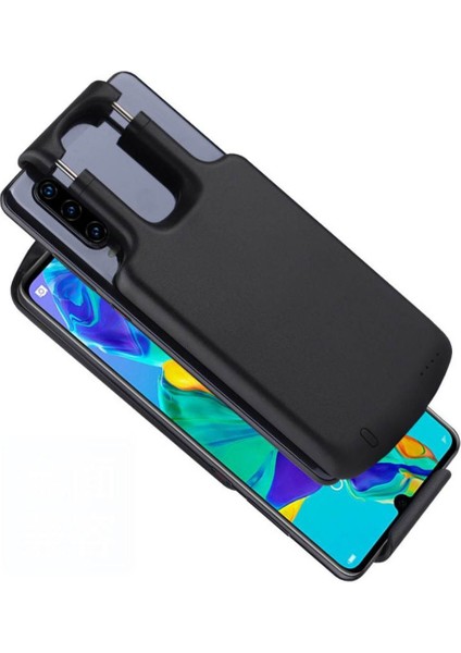 Huawei P20 Lite Şarjlı Kılıf 5000MAH Siyah