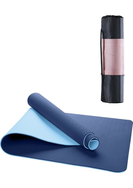 Ekolojik Mat 6mm Tpe Pilates Minderi Yoga Matı Çantalı