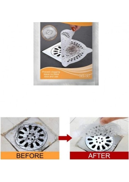 Yapışkan Banyo Gideri Koruyucu 10 Lu Set modelleri